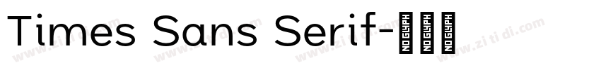 Times Sans Serif字体转换